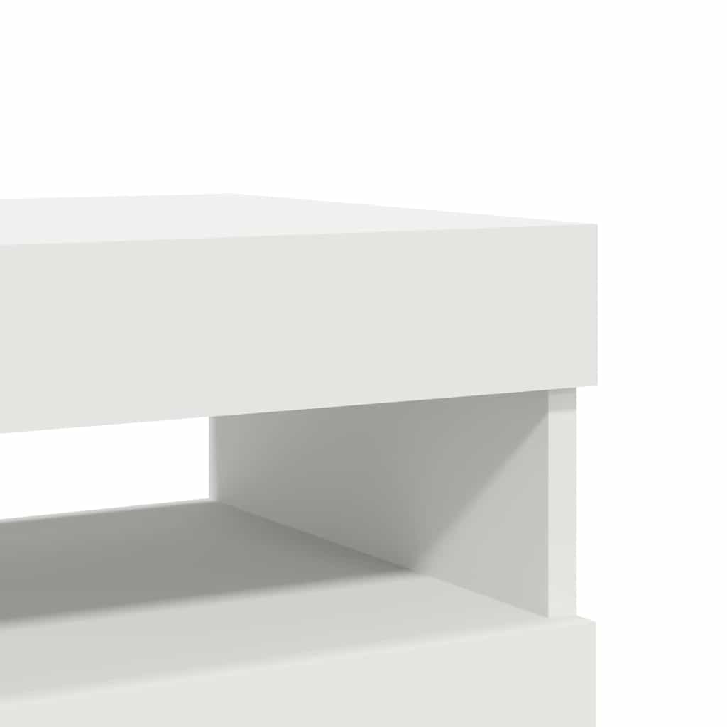 vidaXL Έπιπλα Τηλεόρασης με LED 2 τεμ. Λευκά 60 x 35 x 40 εκ.