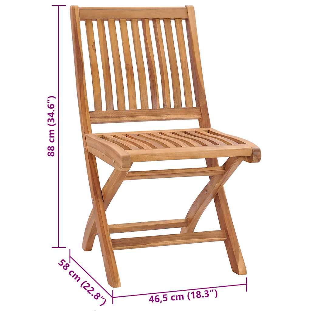 vidaXL Καρέκλες Κήπου 2 τεμ. από Μασίφ Ξύλο Teak με Taupe Μαξιλάρια