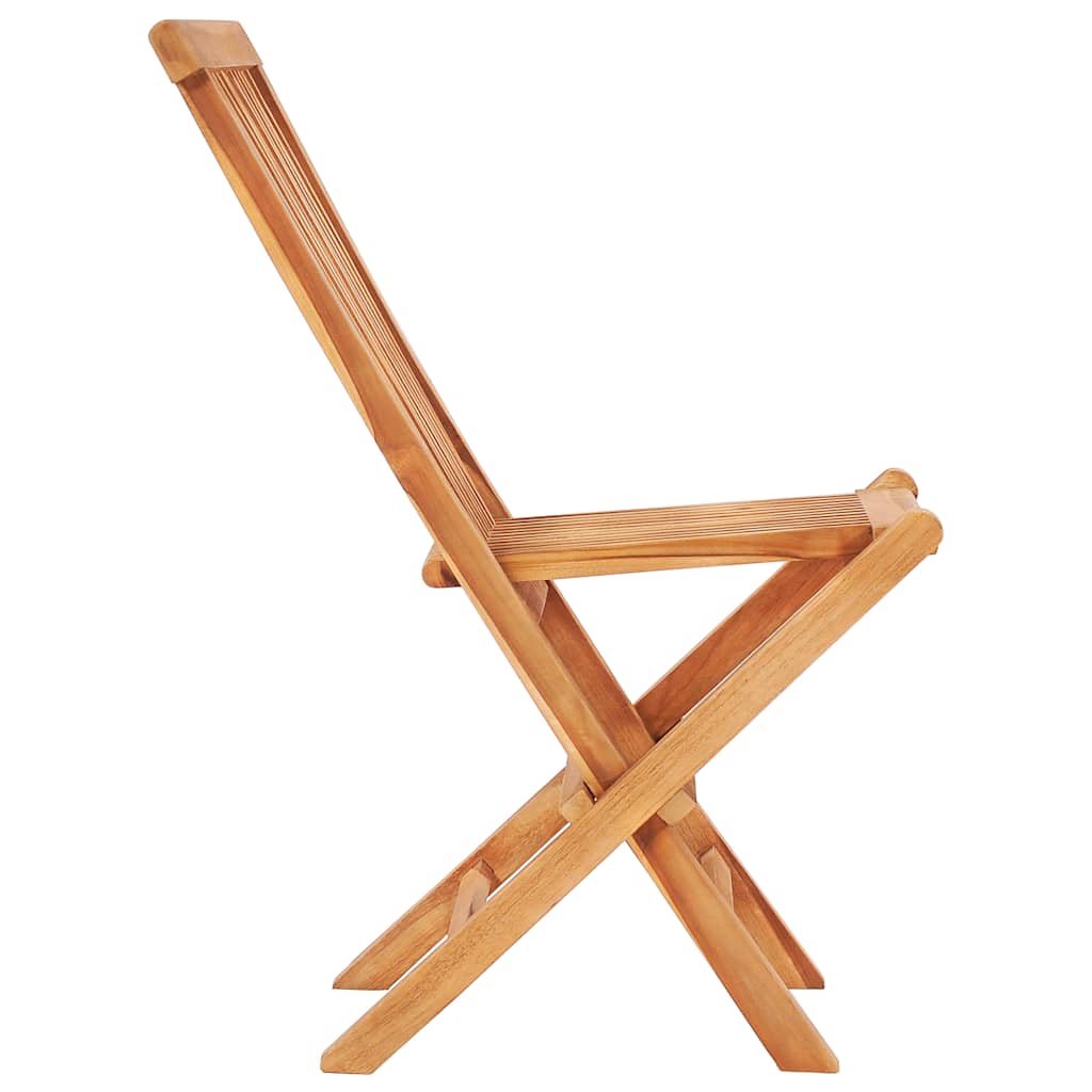 vidaXL Σετ Επίπλων Mπιστρό 3 τεμ. Μασίφ Ξύλο Teak με Γκρι Μαξιλάρια