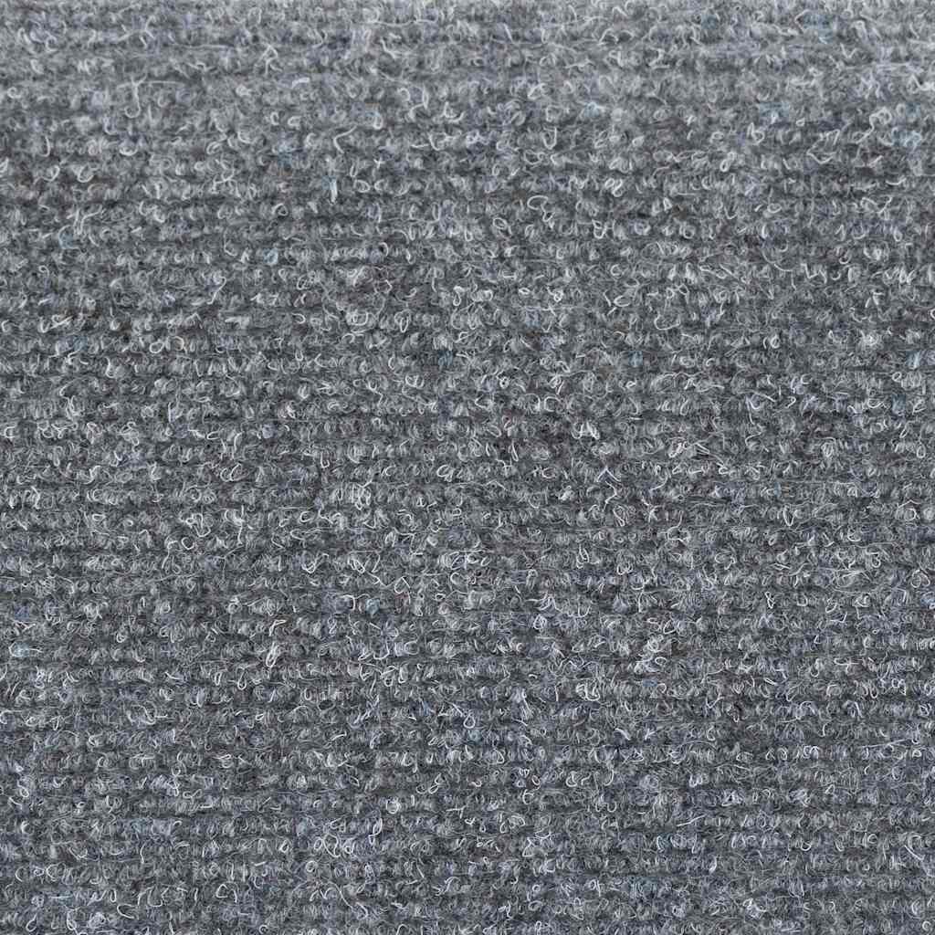 vidaXL Πατάκια Σκάλας Αυτοκόλ. 10 τεμ. Αν. Γκρι 56x17x3εκ Βελονιασμένα