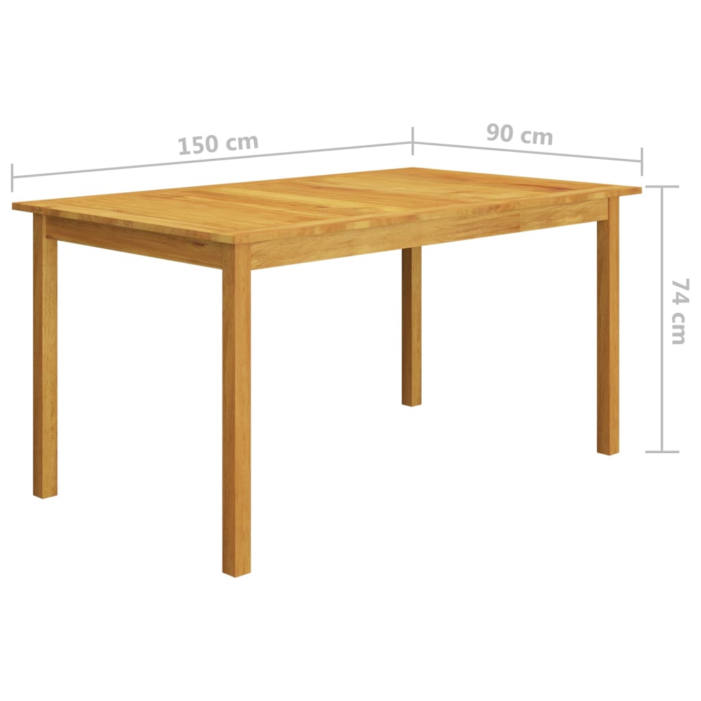 vidaXL Σετ Τραπεζαρίας Κήπου 7 Τεμαχίων Μπεζ