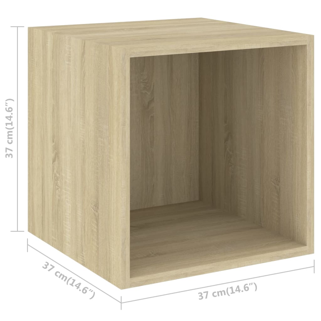 vidaXL Ντουλάπι Τοίχου Sonoma Δρυς 37 x 37 x 37 εκ. από Επεξ. Ξύλο