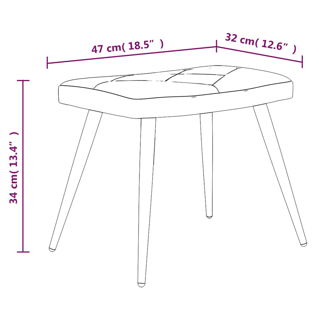 vidaXL Πολυθρόνα Relax Σχέδιο Patchwork Υφασμάτινη με Σκαμπό
