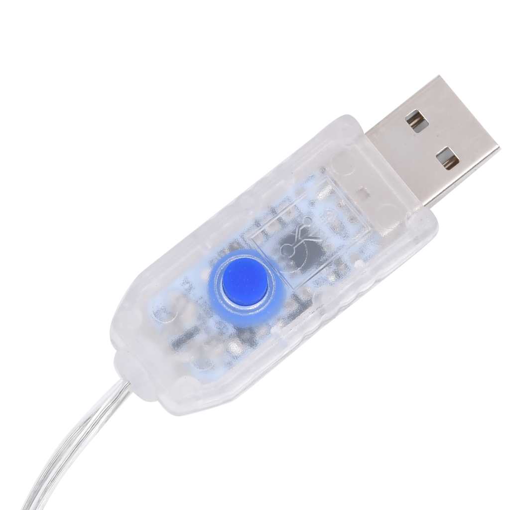 vidaXL Κουρτίνα LED Φωτάκια 200 LED Πολύχρωμη με 8 Λειτουργίες