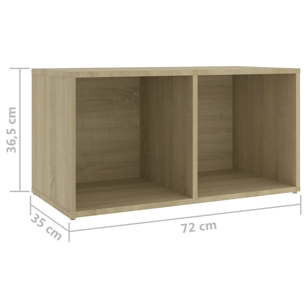 vidaXL Έπιπλα Τηλεόρασης 4 τεμ Sonoma Δρυς 72x35x36,5εκ Επεξ. Ξύλο