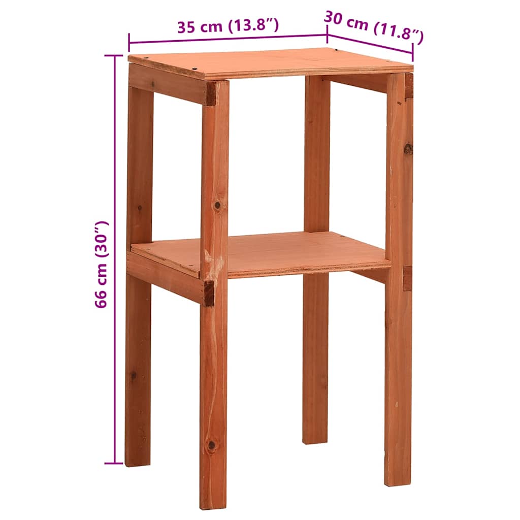 vidaXL Αποθήκη Εργαλείων Κήπου 136x75x160 εκ. από Μασίφ Ξύλο Ελάτης