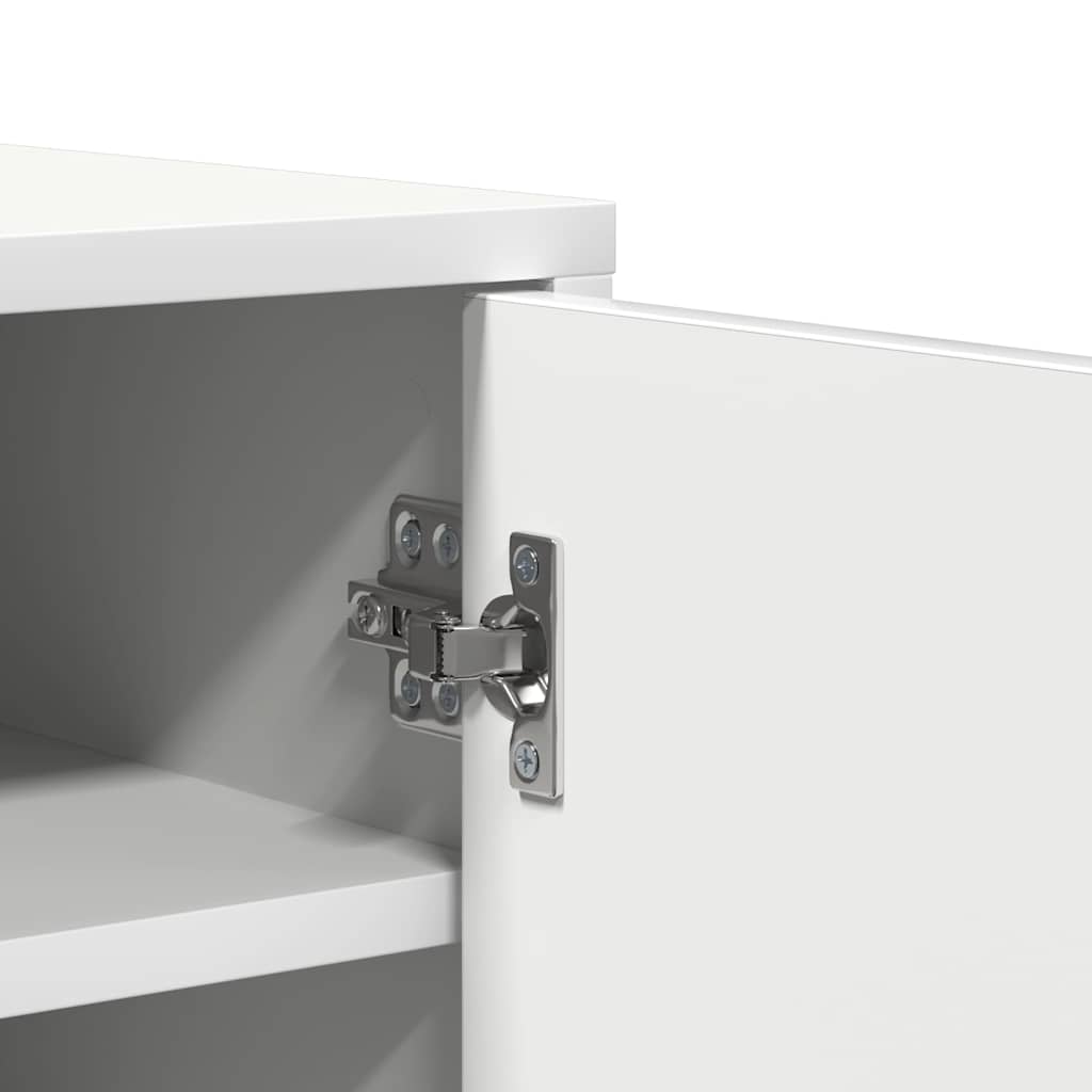 vidaXL Παπουτσοθήκη Λευκή 60 x 35 x 70 εκ. από Επεξ. Ξύλο
