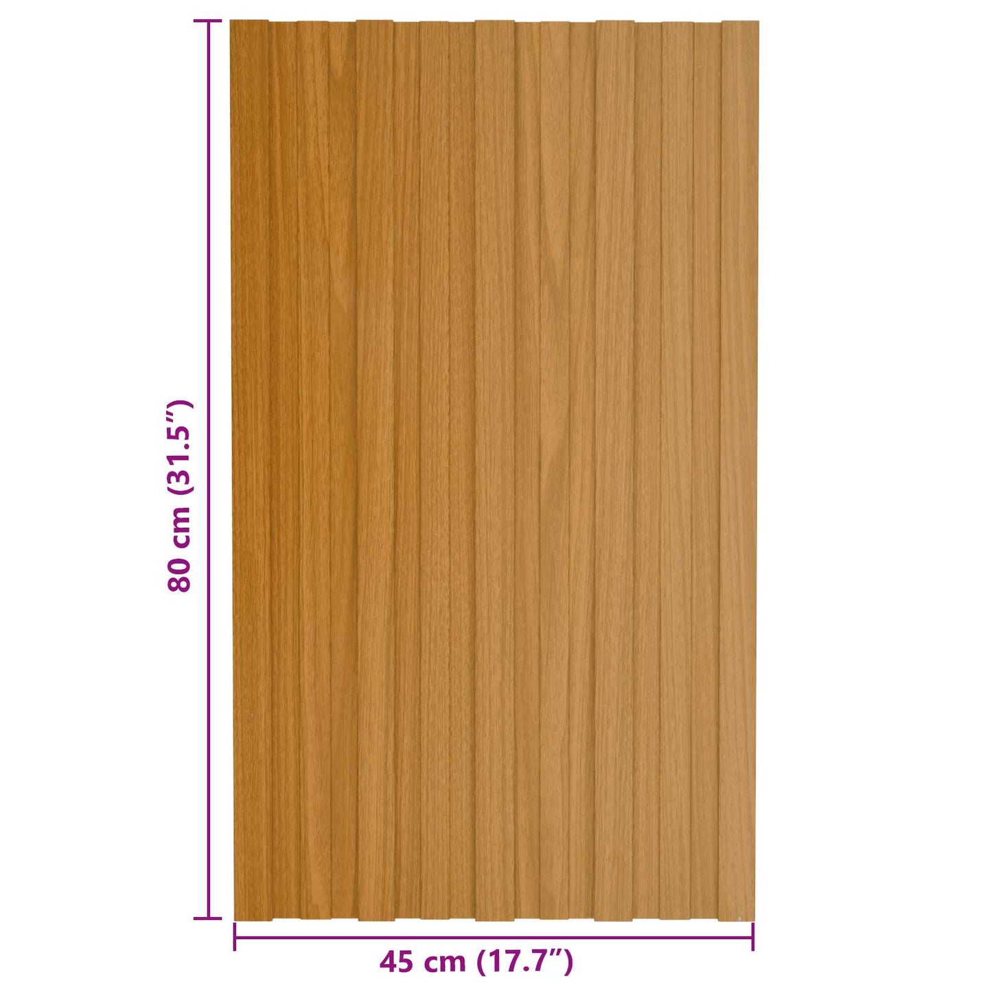 vidaXL Πάνελ οροφής 12 pcs Φυσικό 80 x 45 cm Γαλβανισμένος χάλυβας