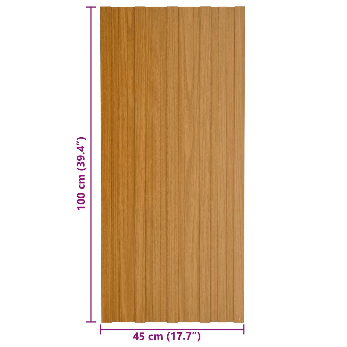 vidaXL Πάνελ οροφής 12 pcs Φυσικό 100 x 45 cm Γαλβανισμένος χάλυβας