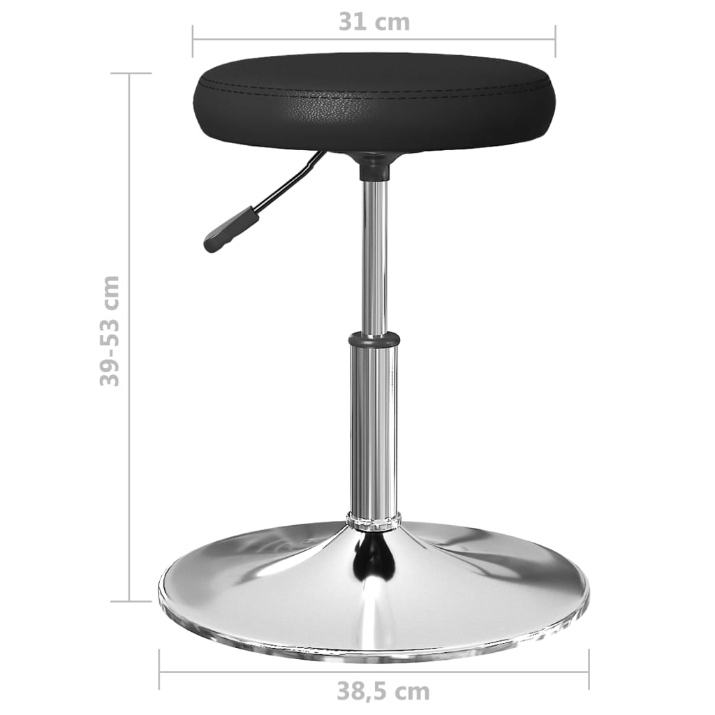 vidaXL Καρέκλες Τραπεζαρίας 6 τεμ. Μαύρες από Συνθετικό Δέρμα