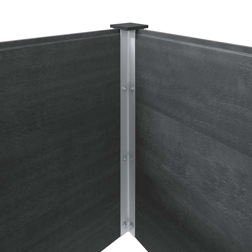 vidaXL Ζαρντινιέρα Υπερυψωμένη Γκρι 200 x 50 x 91 εκ. από WPC