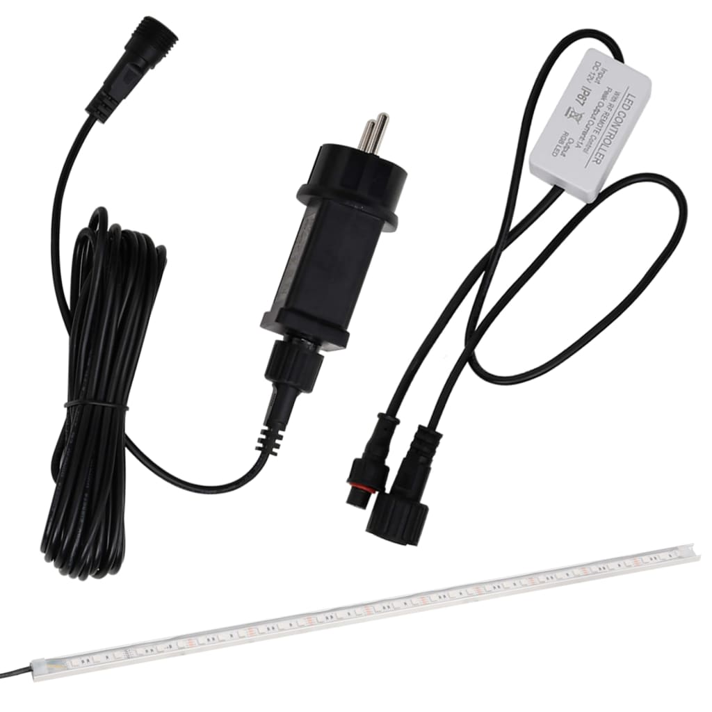 vidaXL Σιντριβάνι Καταρράκτης Πισίνας με RGB LED 60 εκ. Ακρυλικό
