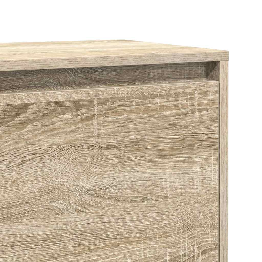 vidaXL Κομοδίνα 2 Τεμ. Sonoma Δρυς 45x34x44,5 εκ. από Επεξ. Ξύλο
