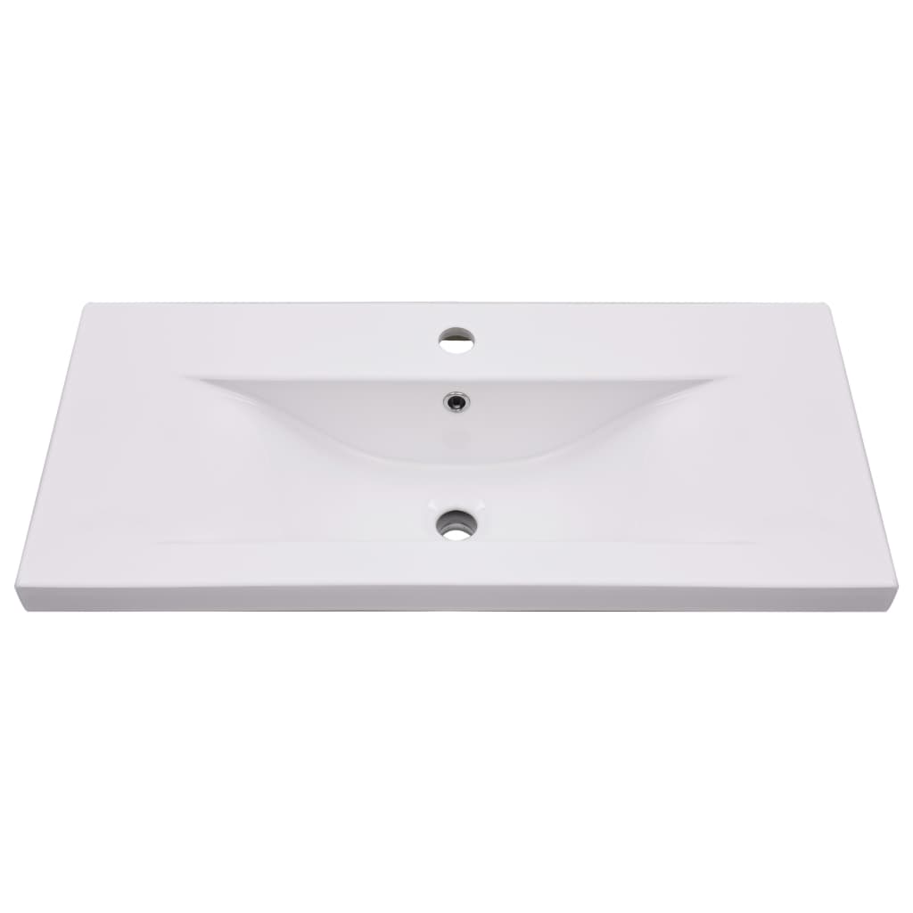 vidaXL Ντουλάπι Μπάνιου με Νιπτήρα Λευκό από Επεξεργασμένο Ξύλο