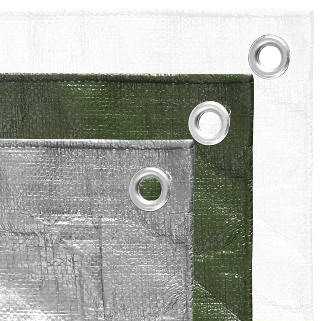 vidaXL Μουσαμάς Λευκός 180 γρ./μ.² 4x5 μ. από HDPE