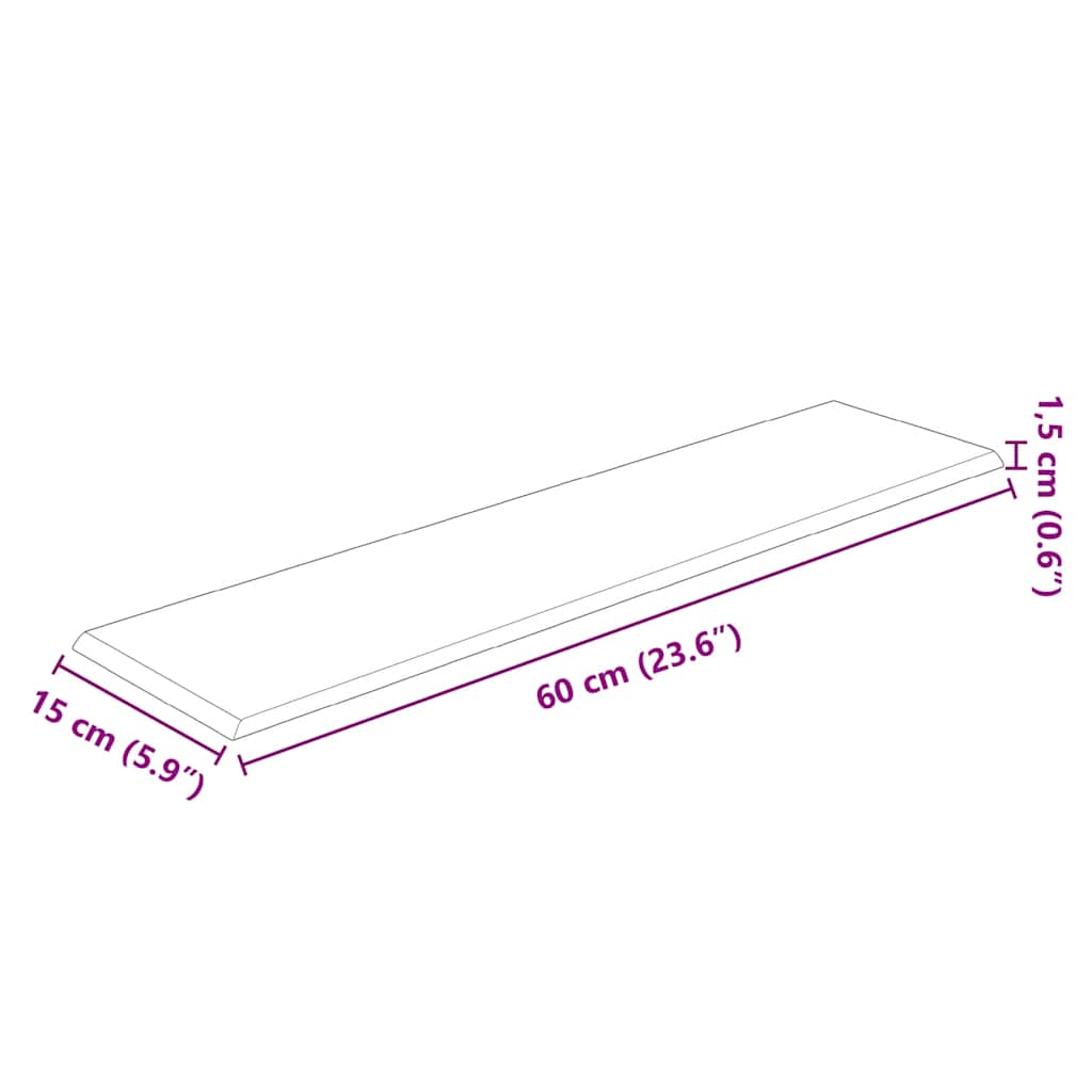 vidaXL Πάνελ Τοίχου 12 τεμ. Σκούρο Γκρι 60x15 εκ. 1,08 μ² Υφασμάτινα
