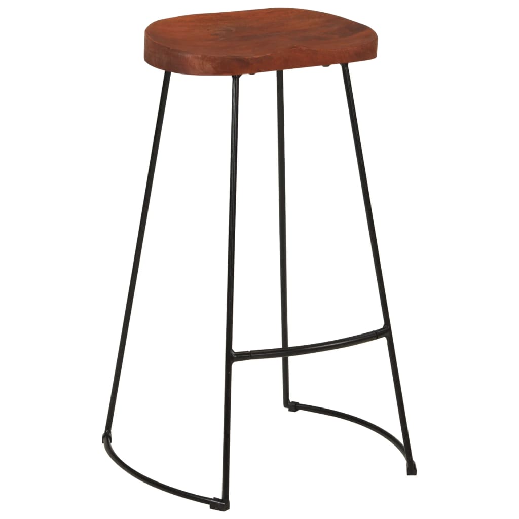 vidaXL Σκαμπό Μπαρ Gavin 2 τεμ. 50x40x78 εκ. από Μασίφ Ξύλο Μάνγκο