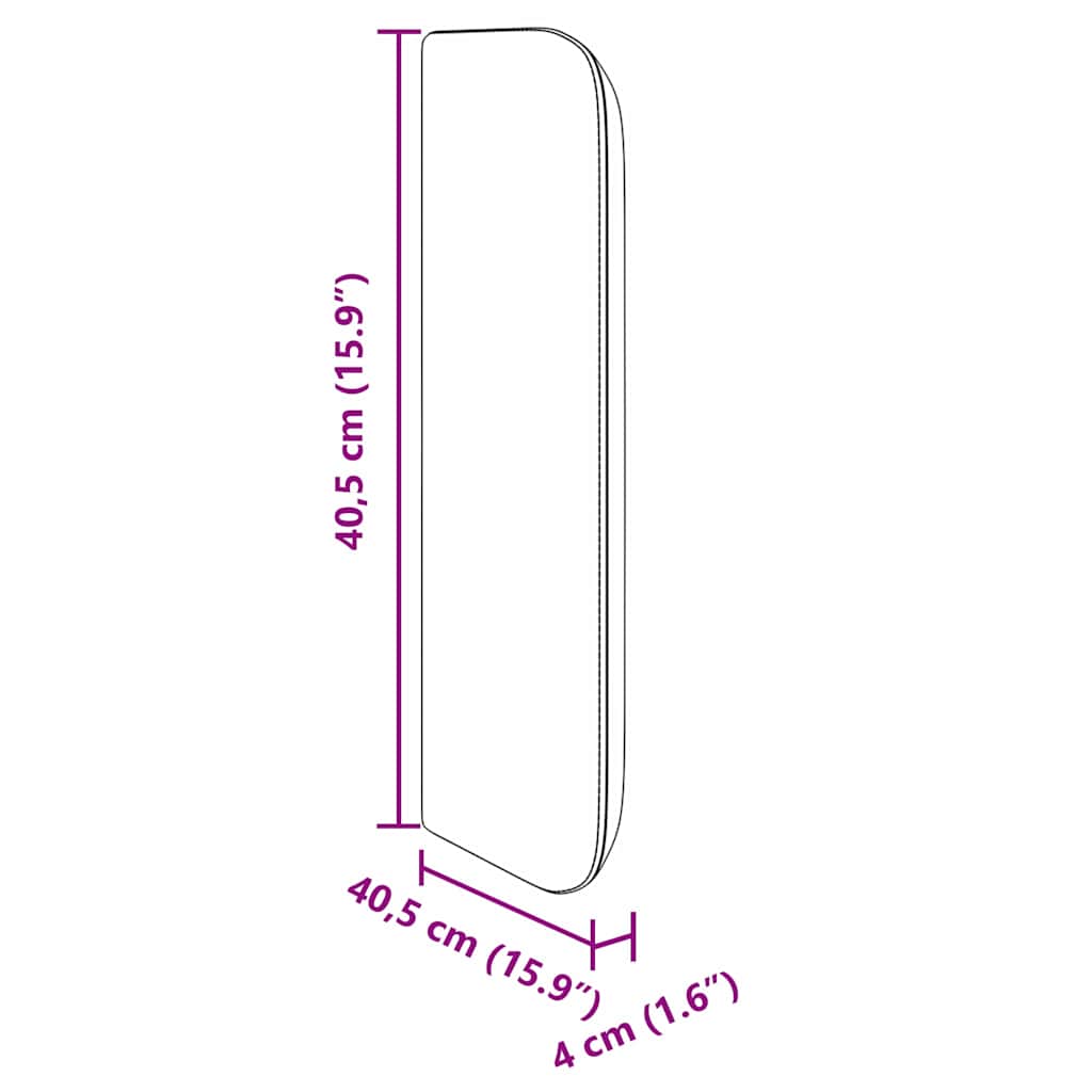 vidaXL Αυτί Κεφαλής Κρεμ 40,5 x 40,5 x 4 εκ PVC
