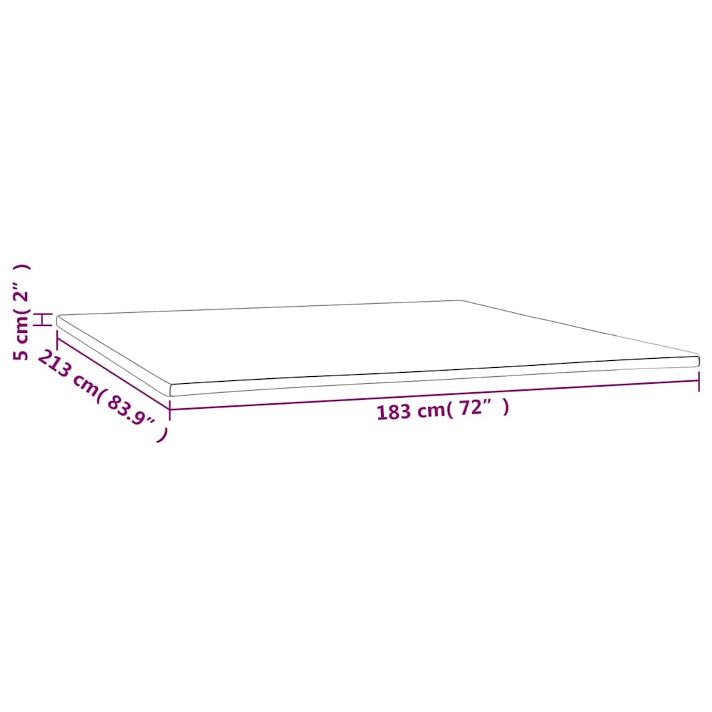 vidaXL Ανώστρωμα 183x213x5 εκ. California King