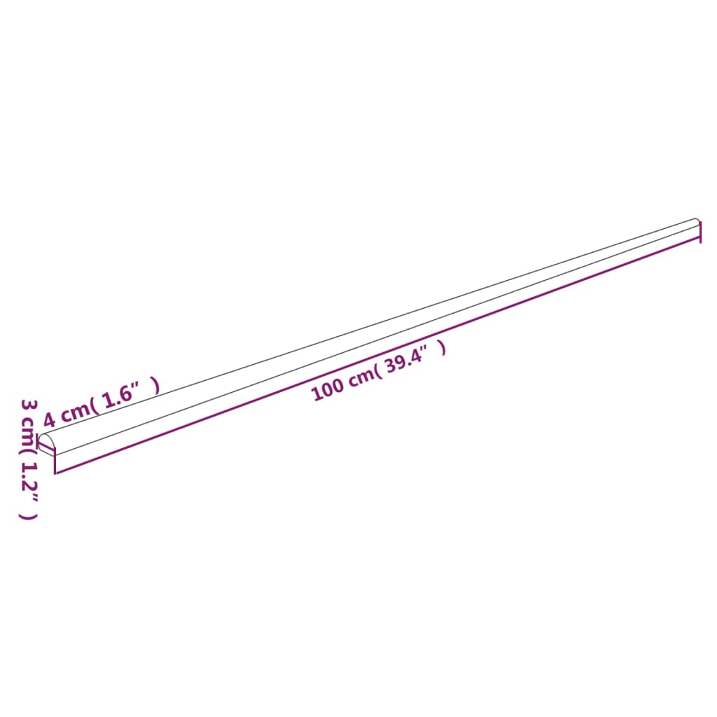 vidaXL Προστατευτικό Γωνιών Κίτρινο & Μαύρο 4 x 3 x 100 εκ. PU