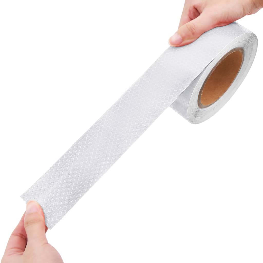 vidaXL Ταινία Ανακλαστική Λευκή 5 εκ. x 20 μ. από PVC