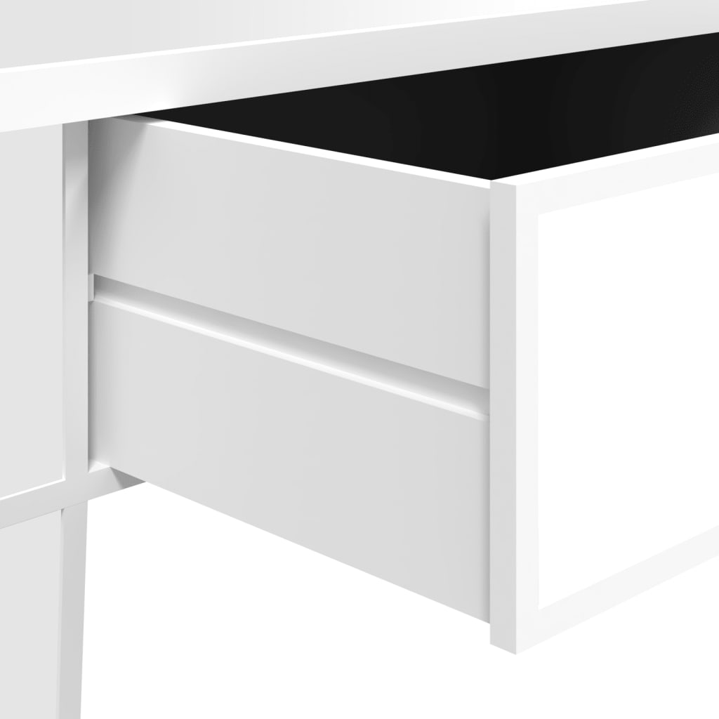 vidaXL Τραπεζάκι Σαλονιού Καθρέφτης 106x45x45 εκ. Επεξ. Ξύλο & Γυαλί
