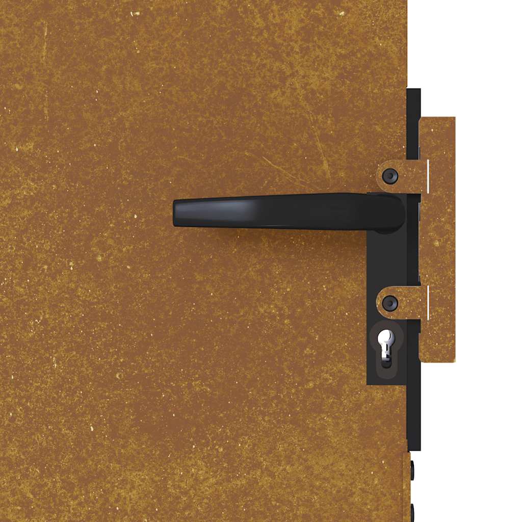 vidaXL Πόρτα Κήπου από Ατσάλι Corten 85x75 εκ.