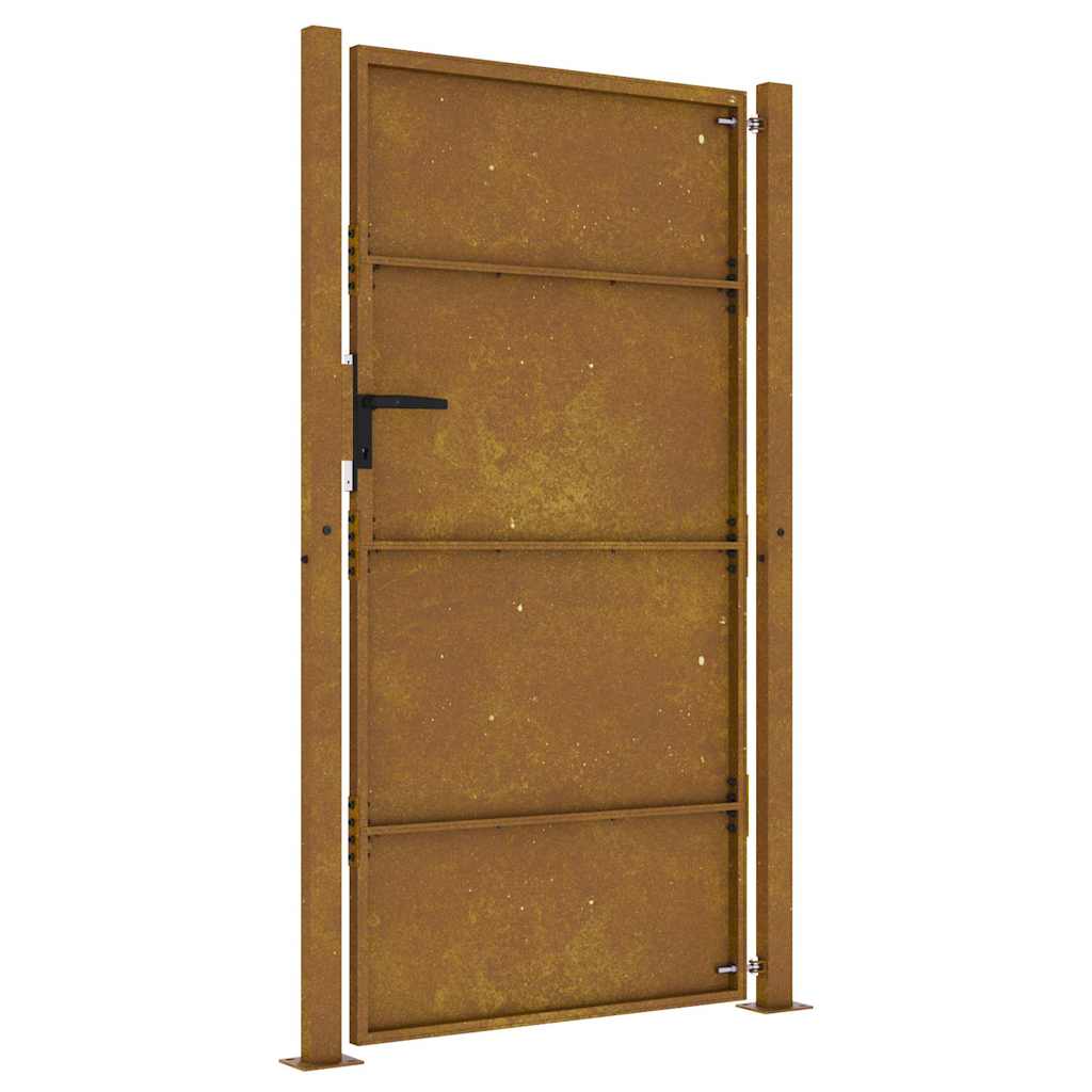 vidaXL Πόρτα Κήπου 100x200 εκ. από Ατσάλι Corten