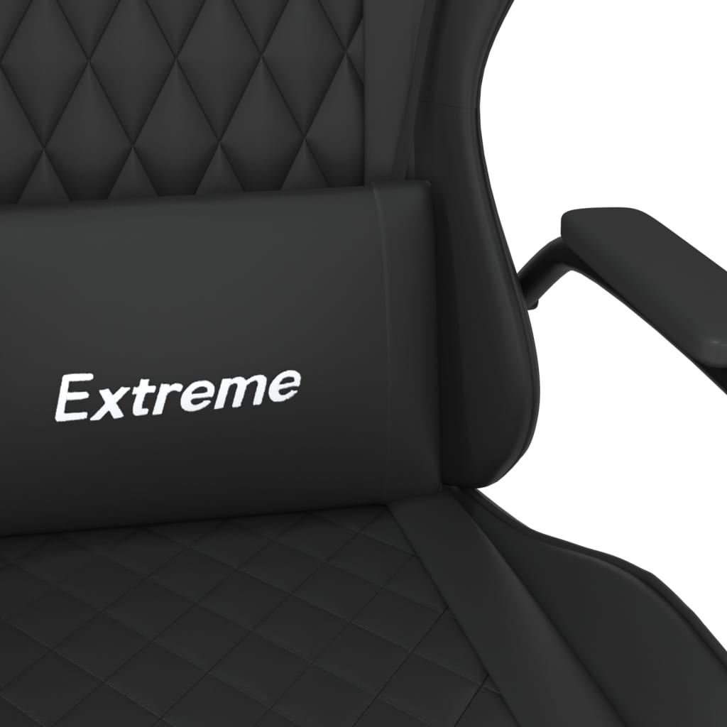 vidaXL Καρέκλα Gaming Μαύρη από Συνθετικό Δέρμα