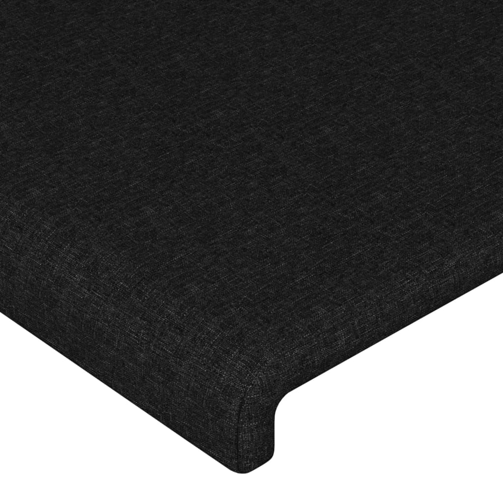 vidaXL Κεφαλάρι με Πτερύγια Μαύρο 183x23x78/88 εκ. Υφασμάτινο