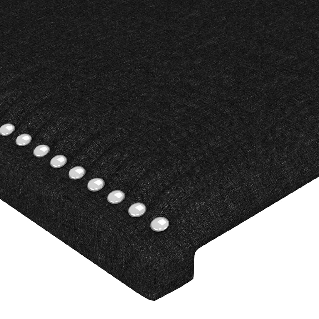 vidaXL Κεφαλάρι Κρεβατιού LED Μαύρο 103x16x78/88 εκ. Υφασμάτινο