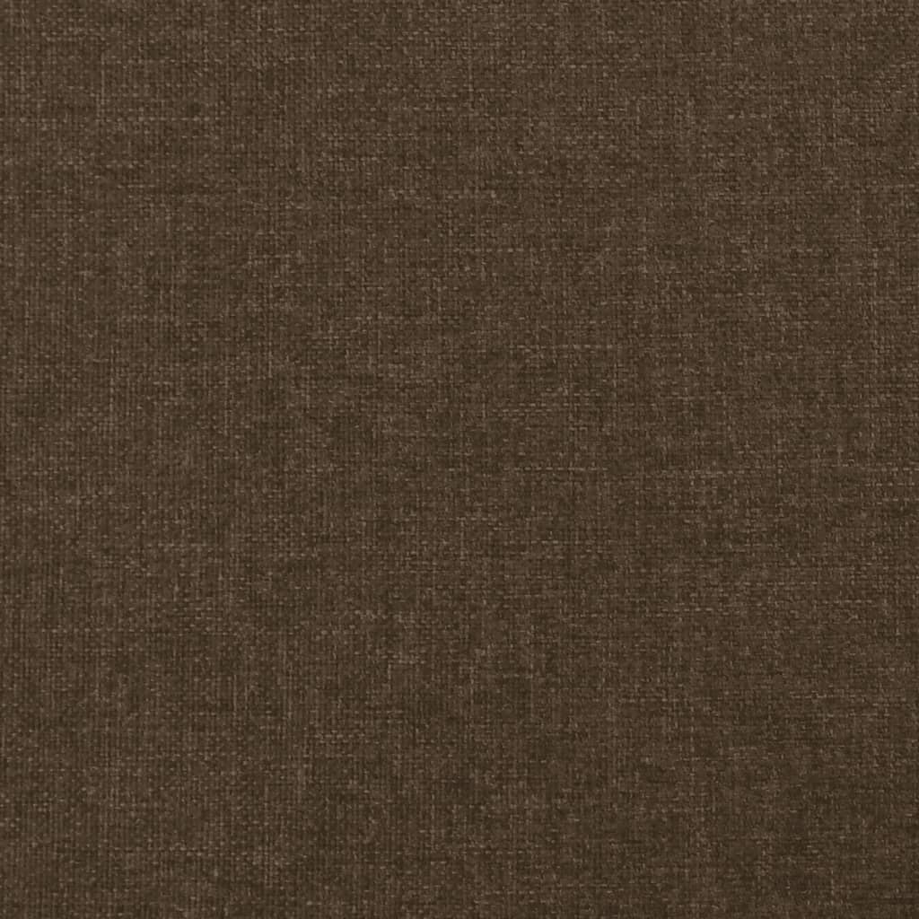 vidaXL Σκελετός Κρεβατιού Χωρίς Στρώμα Σκ. Καφέ 180x200 εκ. Υφασμάτινο