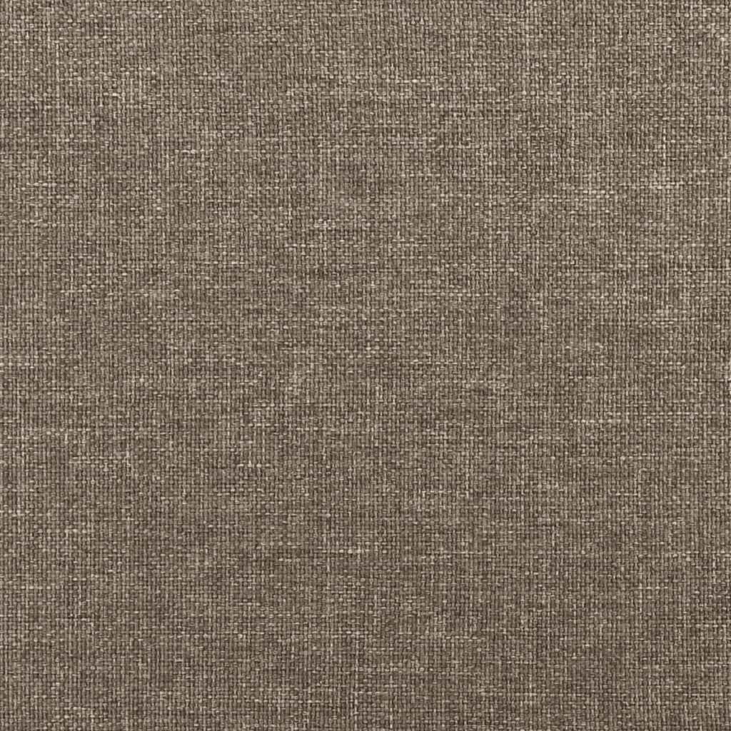 vidaXL Σκελετός Κρεβατιού Χωρίς Στρώμα Taupe 200x200 εκ.Υφασμάτινο