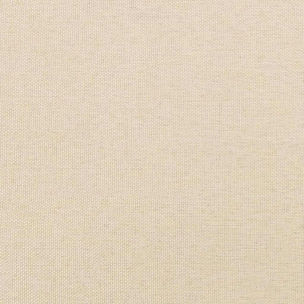 vidaXL Σκελετός Κρεβατιού Χωρίς Στρώμα Κρεμ 120x200 εκ. Υφασμάτινο