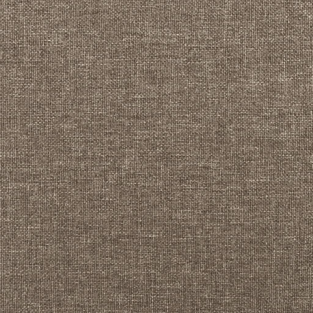 vidaXL Σκελετός Κρεβατιού Χωρίς Στρώμα Taupe 140x200 εκ. Υφασμάτινο