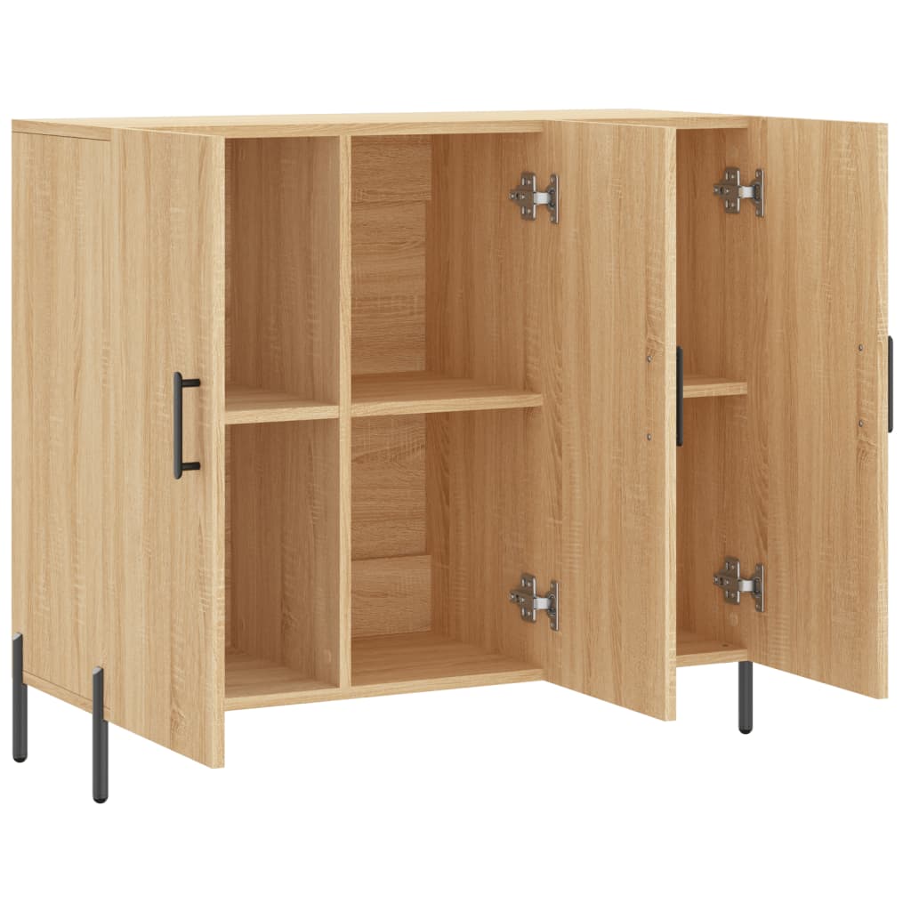 vidaXL Ντουλάπι Sonoma δρυς 90x34x80 εκ. Επεξεργασμένο Ξύλο
