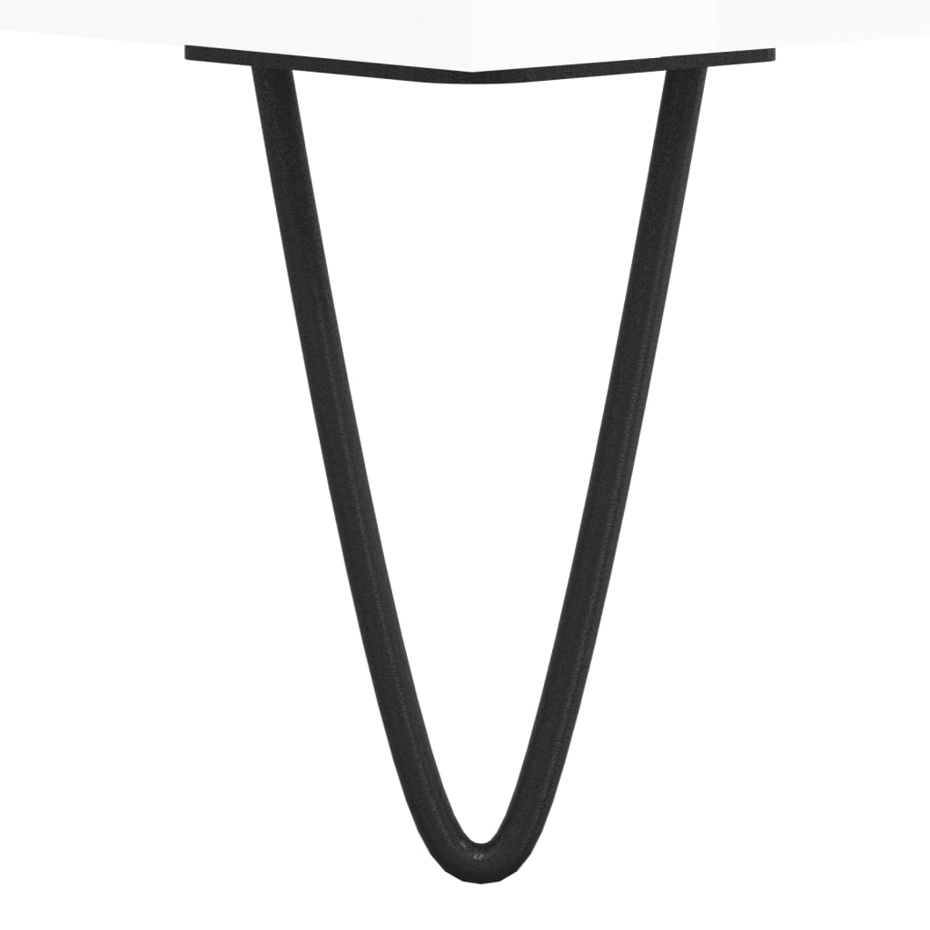 vidaXL Τραπεζάκι Σαλονιού Γυαλ. Λευκό 90x50x40 εκ. Επεξεργ. Ξύλο