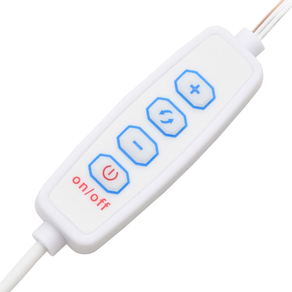 vidaXL Μπουντουάρ με LED Φώτα Λευκό 90x42x132,5 εκ.