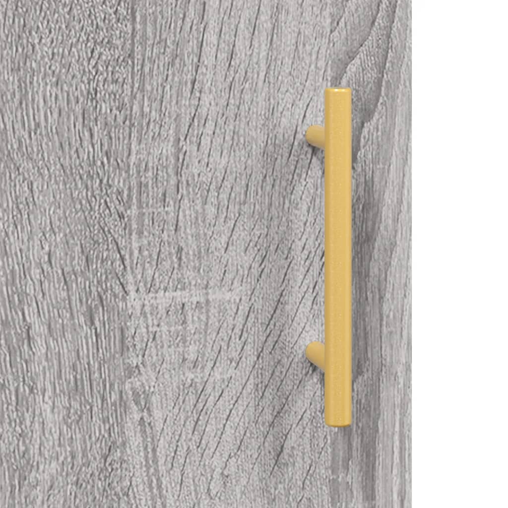 vidaXL Ντουλάπι Τοίχου Γκρι Sonoma 34,5 x 34 x 90 εκ.