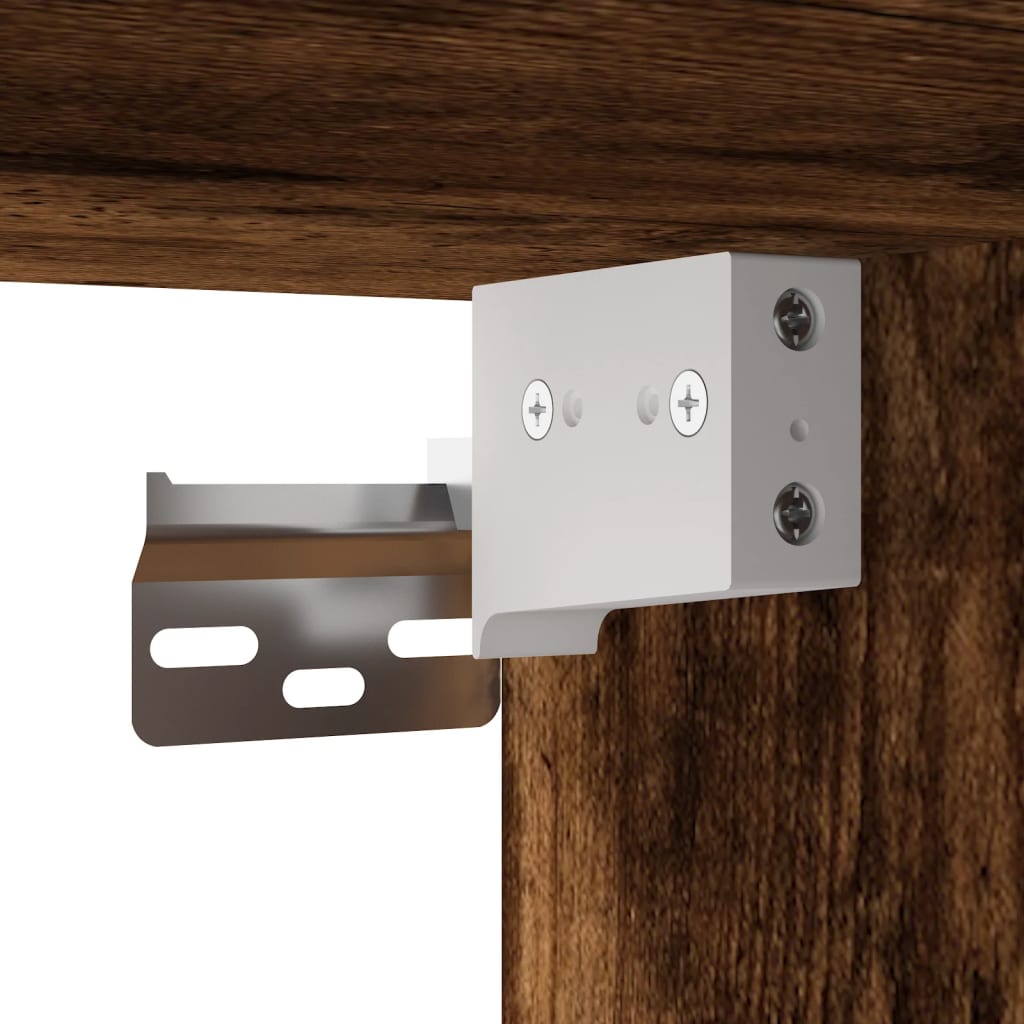 vidaXL Ντουλάπι Τοίχου Καπνιστή Δρυς 34,5 x 34 x 90 εκ.