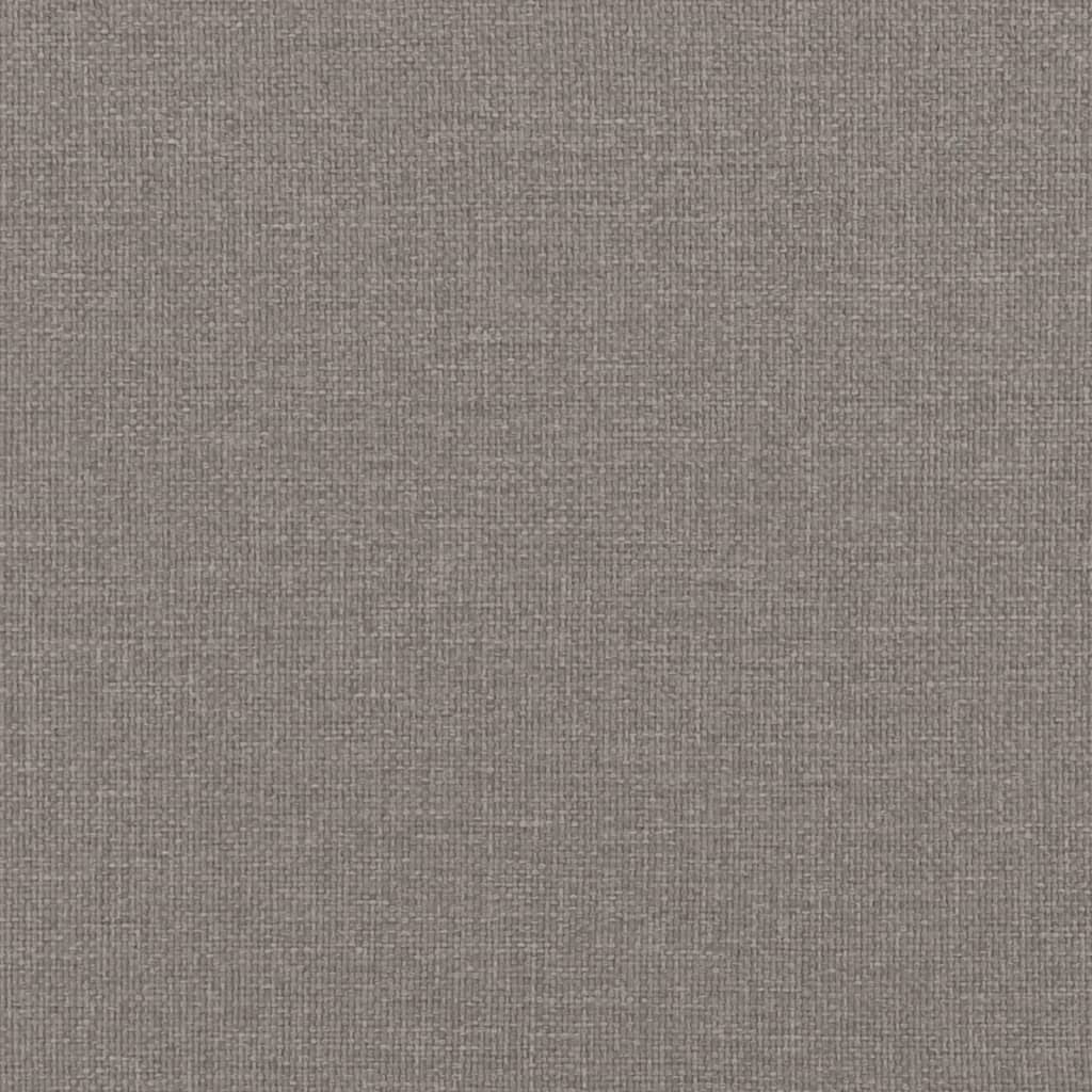 vidaXL Καναπές Κρεβάτι Συρόμενος Taupe 90x200 εκ. Ύφασμα Στρώματα
