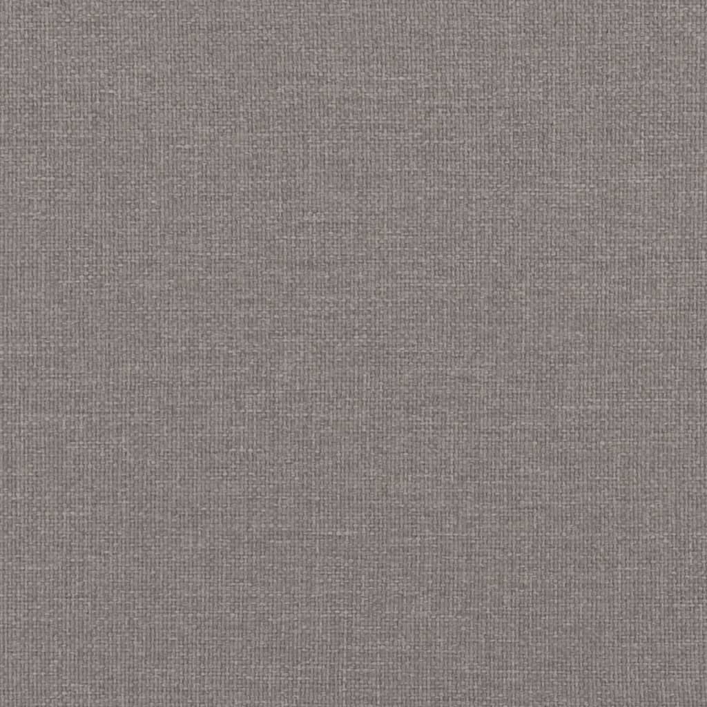 vidaXL Καναπές Κρεβάτι Συρόμενος Taupe 100x200εκ. Υφασμάτινος Στρώματα