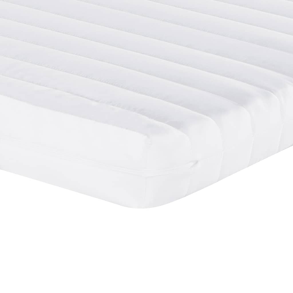 vidaXL Καναπές Κρεβάτι Συρόμενος Κρεμ 100x200 εκ. Υφασμάτινος Συρτάρια