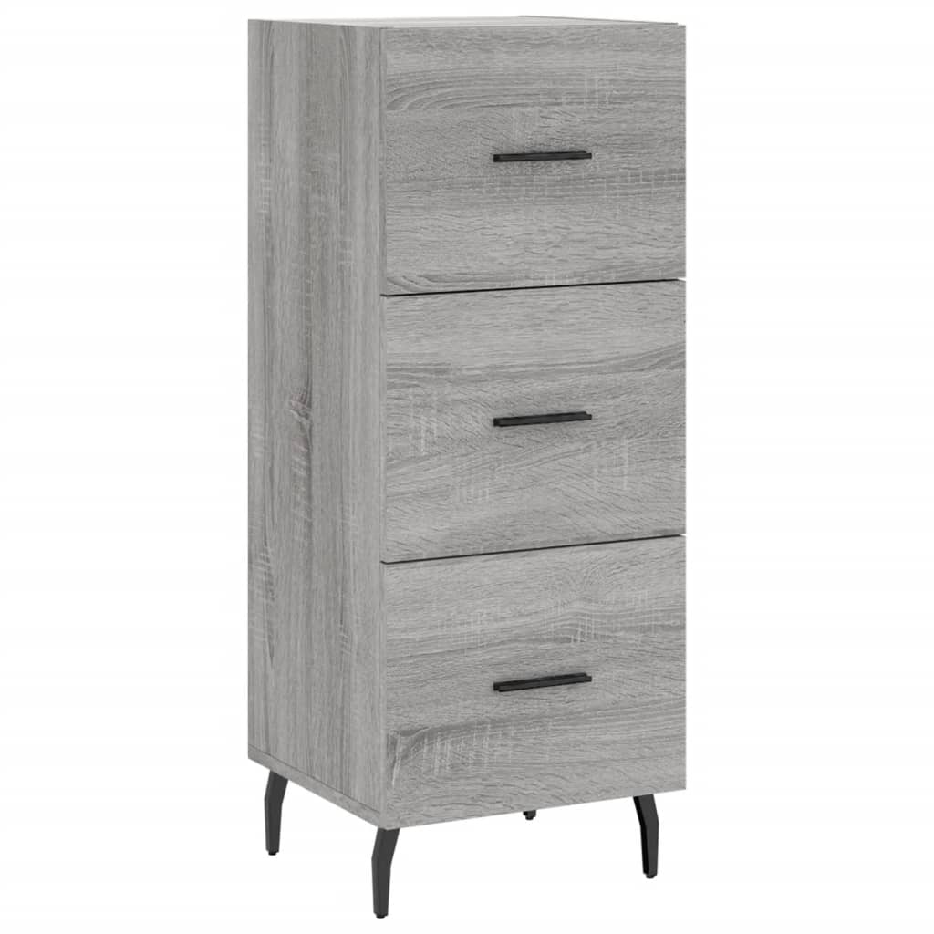vidaXL Μπουφές Sonoma Γκρι 34,5 x 34 x 180 εκ. από Επεξεργασμένο Ξύλο