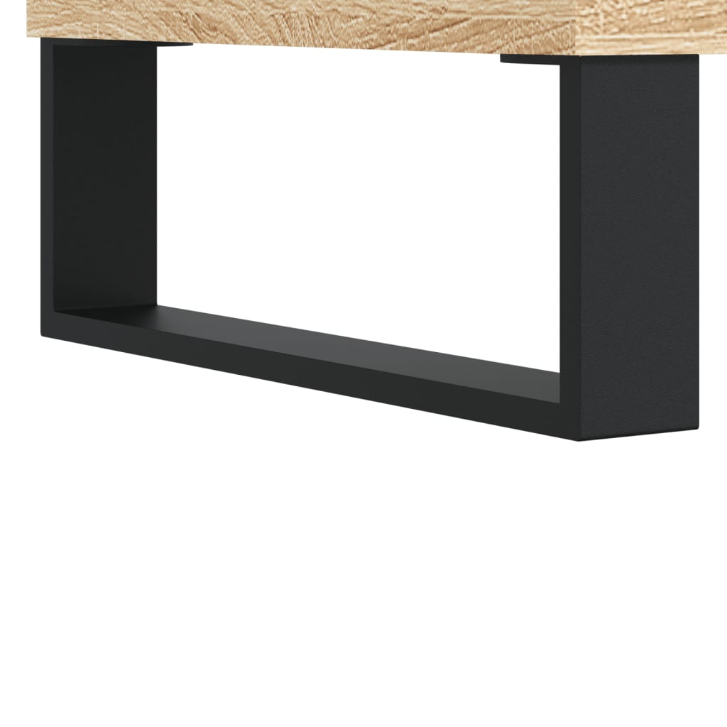 vidaXL Ντουλάπι Sonoma δρυς 69,5 x 34 x 180 εκ. από Επεξεργασμένο Ξύλο