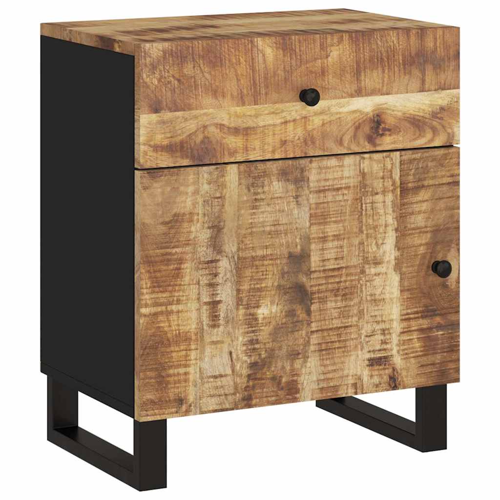 vidaXL Κομοδίνο 50x33x60 εκ. Μασίφ Ξύλο Μάνγκο & Επεξεργασμένο Ξύλο