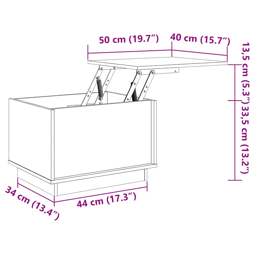 vidaXL Τραπεζάκι Σαλονιού 40 x 50 x 35 εκ. από Μασίφ Ξύλο Πεύκου