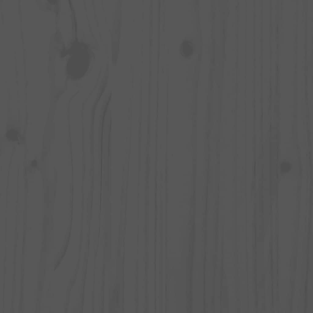 vidaXL Κουτί Αποθήκευσης Γκρι 80x40x45,5 εκ από Μασίφ Ξύλο Πεύκου