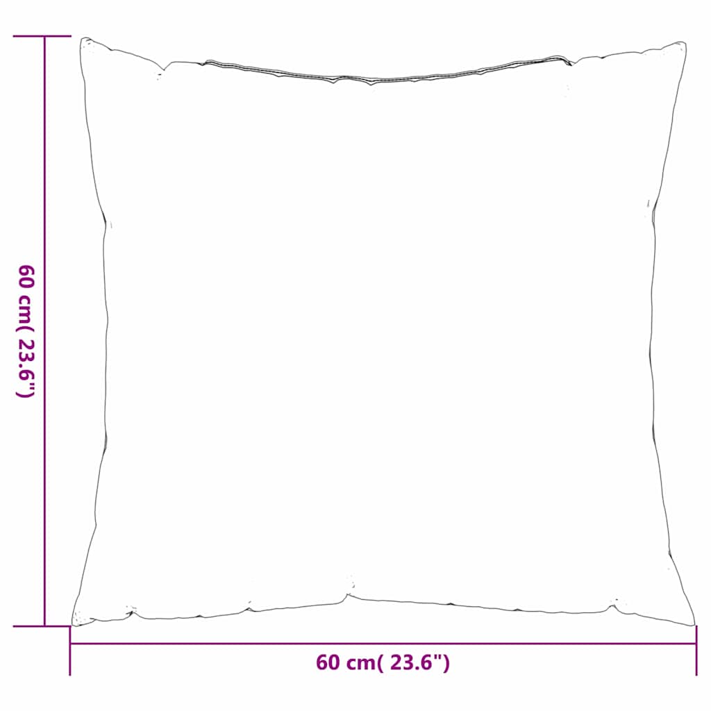 vidaXL Διασκορπισμένα Μαξιλάρια 4 pcs Ροζ 60 x 60 cm Ύφασμα Πολυεστέρα