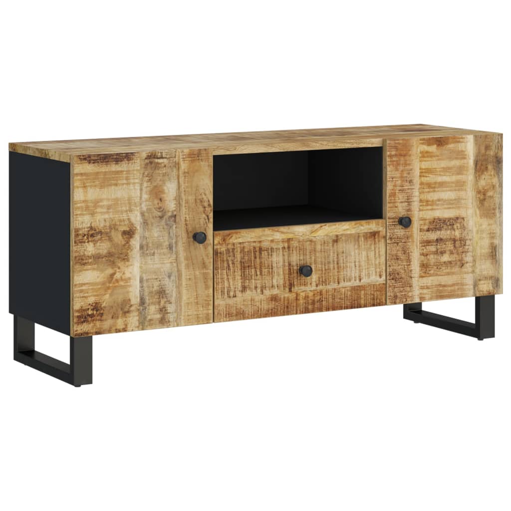 vidaXL Έπιπλο Τηλεόρασης 105x33,5x46 εκ Μασίφ Ξύλο Μάνγκο & Επεξ. Ξύλο